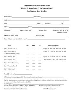 Day of the Dead Marathon Series 7 Days, 7