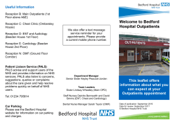 Welcome to Bedford Hospital Outpatients