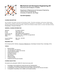 Course Syllabus - Olivia A. Graeve - University of California San Diego