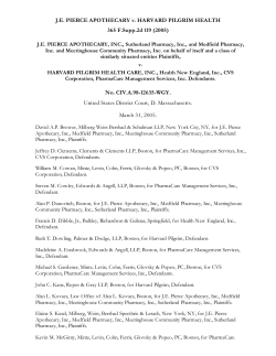 J.E. PIERCE APOTHECARY v. HARVARD PILGRIM HEALTH 365 F