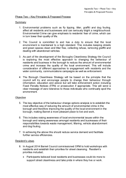 Appendix Two Phase 2 Key Principles and Proposed Process