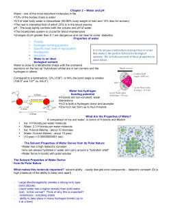 Chem331 Lect 2 Water pH Acid Base Buffer