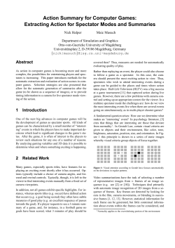 Action Summary for Computer Games: Extracting