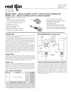 RPG/LSC Data Sheet/Manual PDF