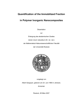 Quantification of the Immobilized Fraction in Polymer Inorganic