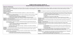 Grades K-8 Physical and Health Education Curriculum