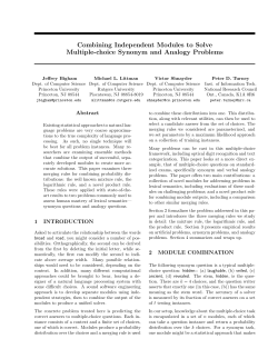 Combining Independent Modules to Solve Multiple