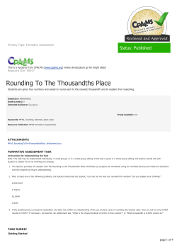 Rounding To The Thousandths Place