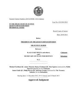 AZM (No 2) - Courts and Tribunals Judiciary