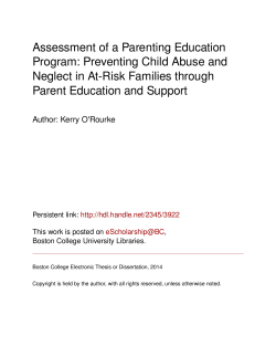 Assessment of a Parenting Education Program
