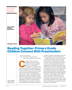 Reading Together: Primary Grade Children Connect With