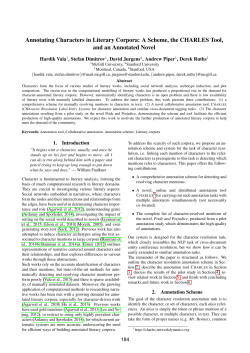 Annotating Characters in Literary Corpora: A