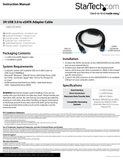 3ft USB 3.0 to eSATA Adapter Cable