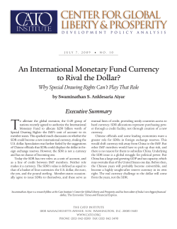 An International Monetary Fund Currency to Rival the Dollar?