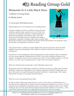 Mennonite In A Little Black Dress