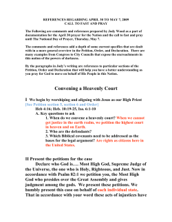 Convening a Heavenly Court