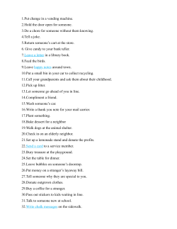 1000 Acts of Kindness - Renaissance Youth Center