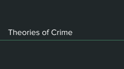 Theories of Crime