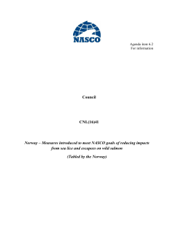 Measures introduced to meet NASCO goals of reducing impacts