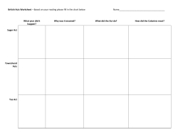 British Acts Worksheet