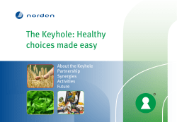 The Keyhole: Healthy choices made easy