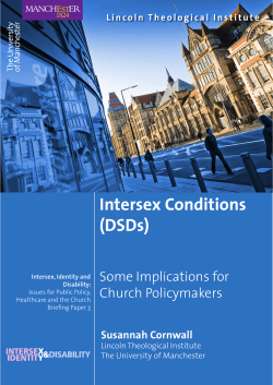 Briefing Paper 3 Some Implications for Church Policy