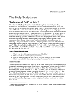 The Holy Scriptures - The Foursquare EZRA database