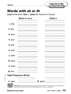2.1 Max and Ruby - Words with th and sh