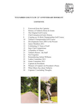 2011 21st Anniversary Booklet