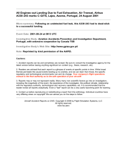 All Engines-out Landing Due to Fuel Exhaustion, Air Transat, Airbus