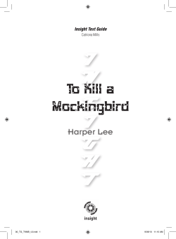 To Kill a Mockingbird - Insight Publications