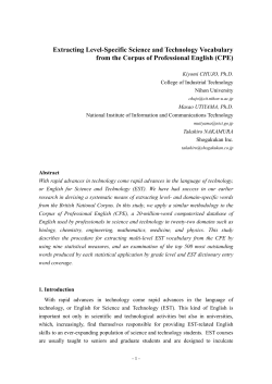 Extracting Level-Specific Science and Technology Vocabulary from