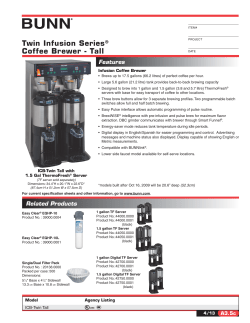 ICB Twin Tall, Spec Sheet