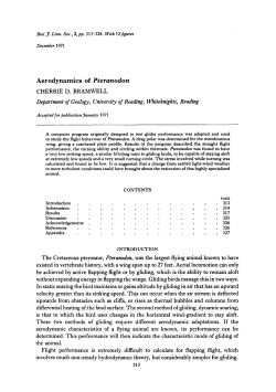 Aerodynamics of Pteranodon