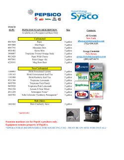 Sysco Metro NY PEPSI Stockin Guide