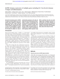 SATB1 dictates expression of multiple genes