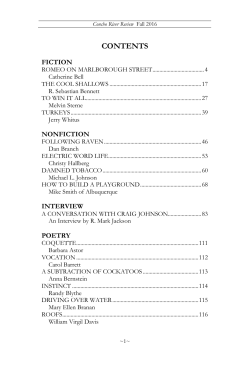 CONTENTS - Concho River Review