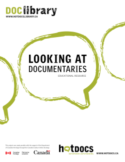 Looking at Documentaries