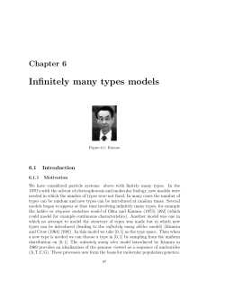 Infinitely many types models