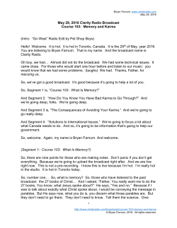 Broadcast Transcript