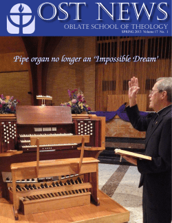 Pipe organ no longer an `Impossible Dream`