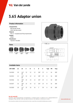 3.65 Adaptor union