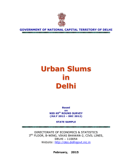 Urban Slums in Delhi