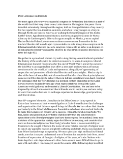 Opening Speech - Liberal International