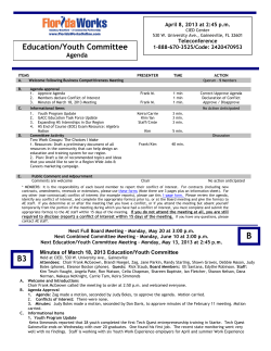 B3 Ag en Education/Youth Committee