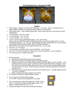 Cat Ornaments by Vanassa W 2007