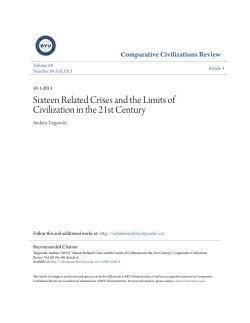 Sixteen Related Crises and the Limits of Civilization in the 21st