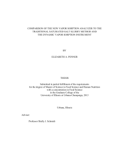 comparison of the new vapor sorption