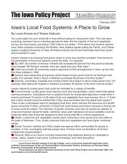 The Iowa Policy Project Executive Summary