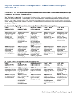 Goals and Performance Indicators - Illinois State Board of Education